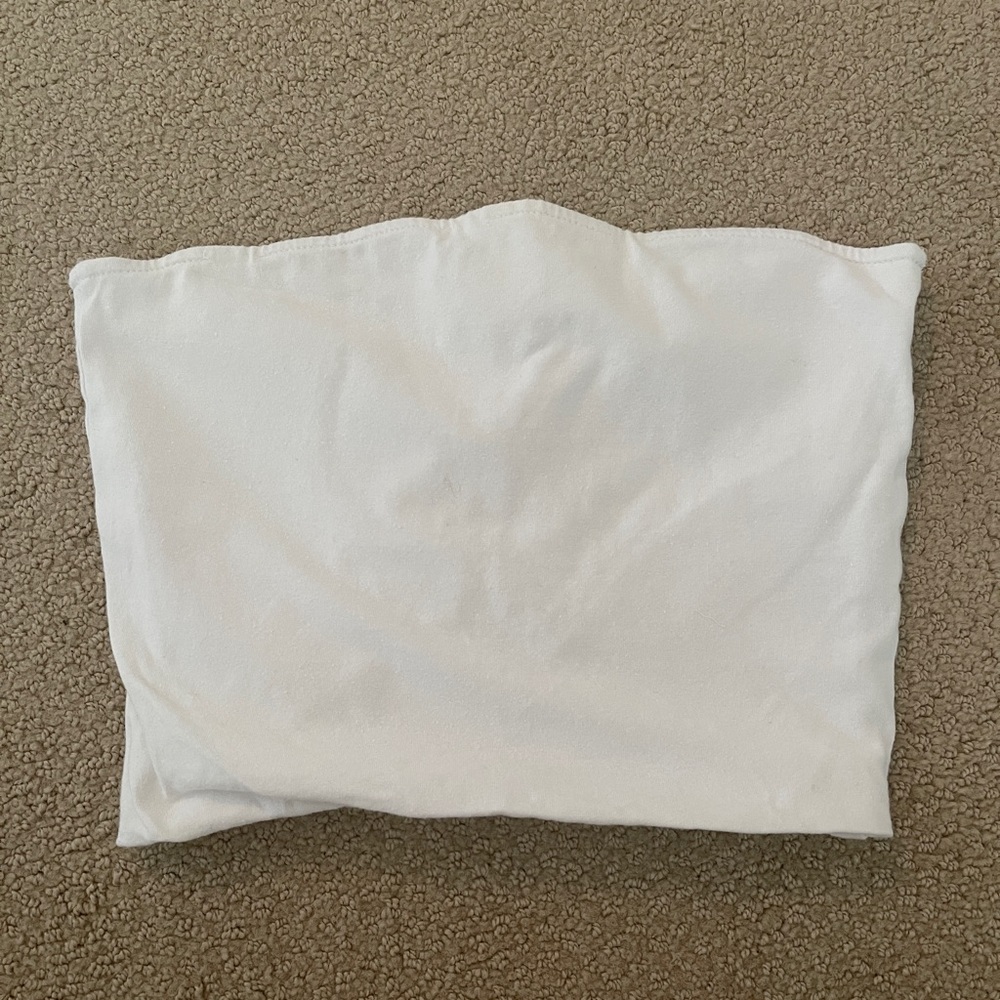 Essentials White Tube Top. Size S.